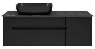 Подвесная тумба под раковину Misty Роял 120см чёрный